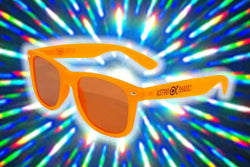 Orange Glow-in-the-Dark w/ Amber Diffraction Glasses Astroshadez-Other Unisex Clothing & Accs-Astroshadez-Orange-ASTROSHADEZ.COM