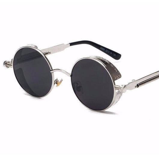 Unisex 'Titus' Vintage Retro Round/Circle Teashades Steampunk Sunglasses Astroshadez-ASTROSHADEZ.COM-ASTROSHADEZ.COM