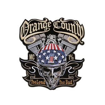 ORANGE COUNTY MC Biker Patch Set Iron On Vest Jacket Rocker Hells-ASTROSHADEZ.COM-ASTROSHADEZ.COM