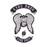 LIVE FREE RIDE FREE MC MOTORCYCLE LARGE PATCH-ASTROSHADEZ.COM-ASTROSHADEZ.COM