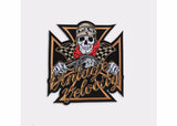 VINTAGE VELOCITY MC Biker Patch Set Iron On Vest Jacket Rocker Hells LARGE-ASTROSHADEZ.COM-ASTROSHADEZ.COM