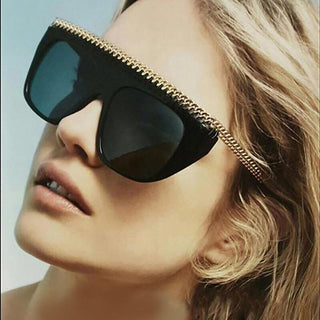 Unisex 'Cardi' Large Sunglasses Metal Rim Sunglasses Astroshadez-ASTROSHADEZ.COM-ASTROSHADEZ.COM