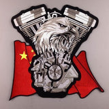 CHINA FLAG EAGLE MC MOTORCYCLE BIKE IRON PATCH LARGE-ASTROSHADEZ.COM-ASTROSHADEZ.COM