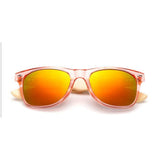 Unisex 'Bamboo' Sunglasses Astroshadez-ASTROSHADEZ.COM-Clear pink frame w/ red lens-ASTROSHADEZ.COM