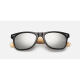 Unisex 'Bamboo' Sunglasses Astroshadez-ASTROSHADEZ.COM-Black frame w/ silver lens-ASTROSHADEZ.COM