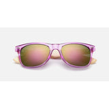 Unisex 'Bamboo' Sunglasses Astroshadez-ASTROSHADEZ.COM-Clear purple frame w/ purple lens-ASTROSHADEZ.COM