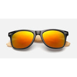 Unisex 'Bamboo' Sunglasses Astroshadez-ASTROSHADEZ.COM-Black frame w/ red lens-ASTROSHADEZ.COM