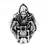 Grim Reaper Skull MC Motorcycle Ring Stainless Steel Jewelry Vintage-ASTROSHADEZ.COM-ASTROSHADEZ.COM