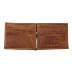 Mens Cowhide Genuine Leather Bifold Purse Billfold Wallet Money Clip-ASTROSHADEZ.COM-ASTROSHADEZ.COM