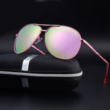 Mens Aviator 'Top Gun' Polarized Alloy Premium Sunglasses Astroshadez-ASTROSHADEZ.COM-Pink-ASTROSHADEZ.COM