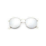 Womens 'Infinity' Retro Circle Sunglasses Astroshadez-ASTROSHADEZ.COM-Silver Frame Silver-ASTROSHADEZ.COM