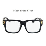 Mens 'Lebron LBJ' Square Sunglasses Astroshadez-ASTROSHADEZ.COM-Black Frame Clear-ASTROSHADEZ.COM