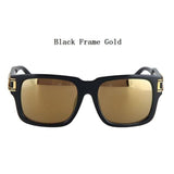 Mens 'Lebron LBJ' Square Sunglasses Astroshadez-ASTROSHADEZ.COM-Black Frame Gold-ASTROSHADEZ.COM