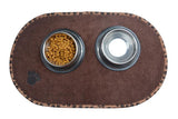 Microfiber Mats Mat Pet Mats Small/Medium Dog Bowl Place Mat with Paw Imprint Design Pet Placemat 21-inch by 12.7-inch-ASTROSHADEZ.COM-brown-middle-China-ASTROSHADEZ.COM