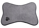 Microfiber Mats Mat Pet Mats Small/Medium Dog Bowl Place Mat with Paw Imprint Design Pet Placemat 21-inch by 12.7-inch-ASTROSHADEZ.COM-grey-middle-China-ASTROSHADEZ.COM