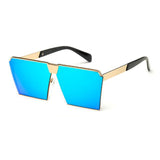Unisex 'Destiny' X-Large Square Sunglasses Astroshadez-ASTROSHADEZ.COM-Golden Blue-ASTROSHADEZ.COM