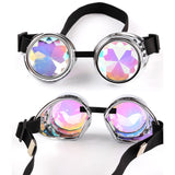 Unisex Kaleidoscope Steampunk Goggles with Spikes-ASTROSHADEZ.COM-Silver-ASTROSHADEZ.COM