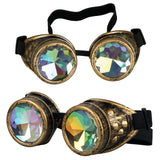 Unisex Kaleidoscope Steampunk Goggles with Spikes-ASTROSHADEZ.COM-Yellow-ASTROSHADEZ.COM