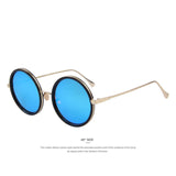 Unisex 'Hippie' Round Circle Vintage Alloy Sunglasses Astroshadez-ASTROSHADEZ.COM-Blue-ASTROSHADEZ.COM