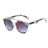 Womens 'Le'Dior' Vintage Browline Premium Alloy Sunglasses Astroshadez-ASTROSHADEZ.COM-Flower-ASTROSHADEZ.COM