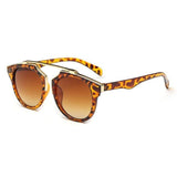 Womens 'Le'Dior' Vintage Browline Premium Alloy Sunglasses Astroshadez-ASTROSHADEZ.COM-Leopard-ASTROSHADEZ.COM
