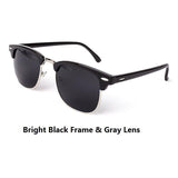 Unisex 'Masters' Half Frame Alloy Sunglasses Astroshadez-ASTROSHADEZ.COM-Black Silver Frame w/ Tint Lens-ASTROSHADEZ.COM