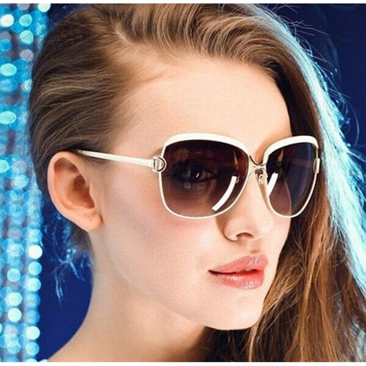 Womens 'Cortana' Gradient Alloy Square Aviator Sunglasses-ASTROSHADEZ.COM-ASTROSHADEZ.COM