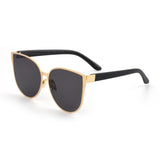 Womens 'Malibu' Extra Large Cateye Sunglasses Astroshadez-ASTROSHADEZ.COM-Gold Frame Grey-ASTROSHADEZ.COM