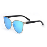 Womens 'Malibu' Extra Large Cateye Sunglasses Astroshadez-ASTROSHADEZ.COM-Silver Frame Blue-ASTROSHADEZ.COM