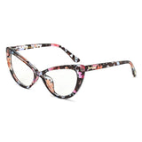 Womens 'Melrose' Cat Eye Sunglasses Astroshadez-ASTROSHADEZ.COM-Flower Clear-ASTROSHADEZ.COM
