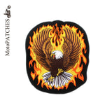 FLAME FIRE EAGLE MC MOTORCYCLE BIKE IRON PATCH LARGE-MotoPATCHES Official Store-ASTROSHADEZ.COM