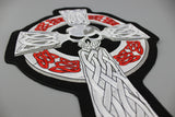 SKULL CROSS MC MOTORCYCLE BIKE IRON PATCH LARGE-ASTROSHADEZ.COM-ASTROSHADEZ.COM