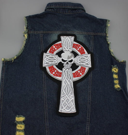 Iron-cross Patch Embroidered Vintage Iron-on Patch 3 Classic Biker Patch  for Jacket or Vest Motorcycle Patch Punk Patch Choppers Cross S16 