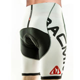 RACMMER CYCLING SHORTS OR BIB GEL PAD ROPA CICLISMO MOISTURE WICKING-ASTROSHADEZ.COM-White Shorts-S-ASTROSHADEZ.COM