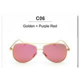 Unisex 'Aviator' Reflective Sunglasses Astroshadez-ASTROSHADEZ.COM-Golden Purple Red-ASTROSHADEZ.COM