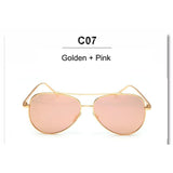 Unisex 'Aviator' Reflective Sunglasses Astroshadez-ASTROSHADEZ.COM-Golden Pink-ASTROSHADEZ.COM