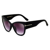 Womens 'Millenial' Large Cat Eye Sunglasses Astroshadez-ASTROSHADEZ.COM-Matte Black Grey-ASTROSHADEZ.COM