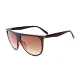Womens 'J-Lo' Flat Brow Sunglasses Astroshadez-ASTROSHADEZ.COM-Tea Frame Tea-ASTROSHADEZ.COM