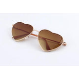 Womens 'Love' Heart Shaped Sunglasses Astroshadez-ASTROSHADEZ.COM-Light Brown-ASTROSHADEZ.COM