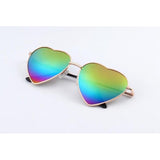 Womens 'Love' Heart Shaped Sunglasses Astroshadez-ASTROSHADEZ.COM-Rainbow-ASTROSHADEZ.COM