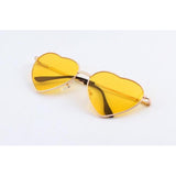 Womens 'Love' Heart Shaped Sunglasses Astroshadez-ASTROSHADEZ.COM-Yellow-ASTROSHADEZ.COM