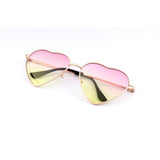 Womens 'Love' Heart Shaped Sunglasses Astroshadez-ASTROSHADEZ.COM-Pink Yellow-ASTROSHADEZ.COM