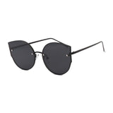 Womens 'Drip' Cateye Sunglasses Astroshadez-ASTROSHADEZ.COM-Black Frame Grey-ASTROSHADEZ.COM