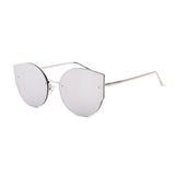 Womens 'Drip' Cateye Sunglasses Astroshadez-ASTROSHADEZ.COM-Silver Frame Silver-ASTROSHADEZ.COM