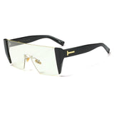 Unisex 'Fosache' Square Shape Sunglasses Astroshadez-ASTROSHADEZ.COM-Black Clear-ASTROSHADEZ.COM