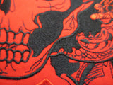 KING OF THE ROAD NO CLUB MC PATCH SET RED BIKER SEW ON VEST-ASTROSHADEZ.COM-ASTROSHADEZ.COM