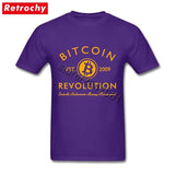 BITCOIN REVOLUTION GRAPHIC TEE T SHIRT-ASTROSHADEZ.COM-Purple-XS-ASTROSHADEZ.COM