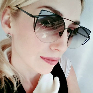 Womens 'Citrus' Cat Eye Metal Frame Sunglasses Astroshadez-ASTROSHADEZ.COM-ASTROSHADEZ.COM