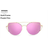 Womens 'Citrus' Cat Eye Metal Frame Sunglasses Astroshadez-ASTROSHADEZ.COM-Purple-ASTROSHADEZ.COM