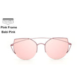 Womens 'Citrus' Cat Eye Metal Frame Sunglasses Astroshadez-ASTROSHADEZ.COM-Pink-ASTROSHADEZ.COM